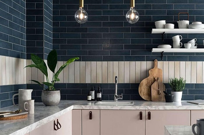tile kitchen idea with design titles
